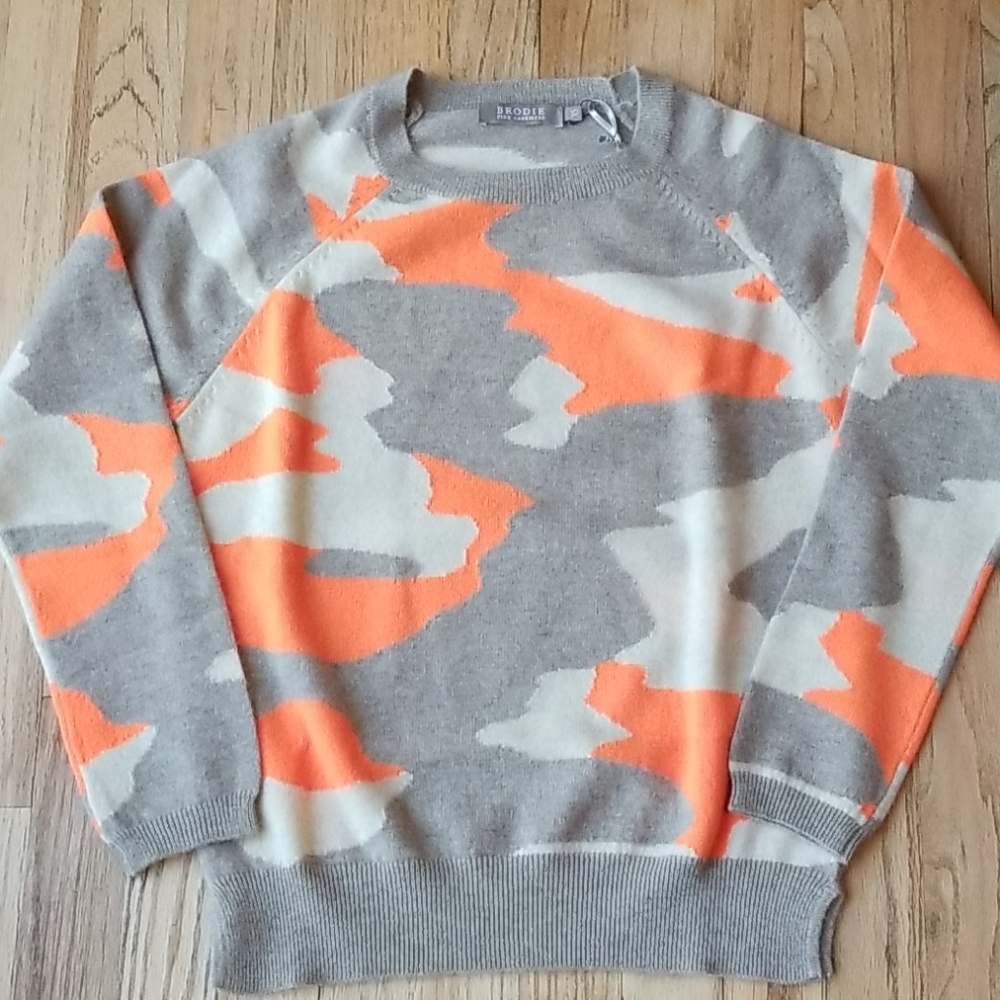 Cool camo cashmere from England.